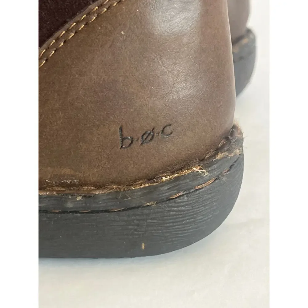 B.O.C. Born Winter Suede Shearling Lace Up Women's Brown Boots Size 6.5